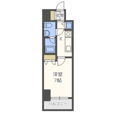 ラヴ心斎橋ウエストの物件間取画像